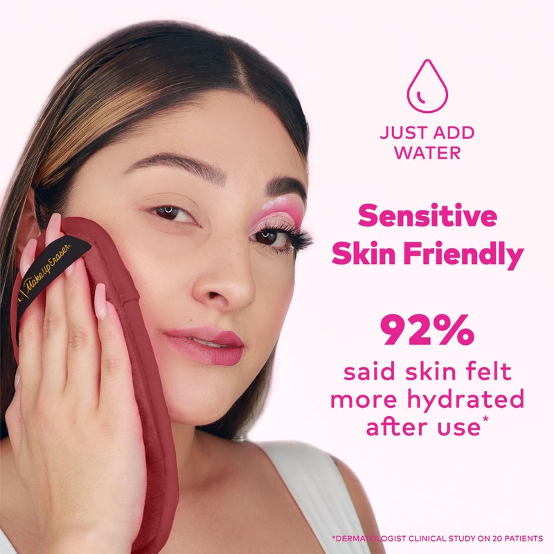 Makeup Eraser The Original MakeUp Eraser Mini PRO, Erase All Makeup With Just Water, Including Waterproof Mascara, Eyeliner, Foundation, Lipstick, Sunscreen and More! Harry Potter Gryffindor, 1ct - Image 3